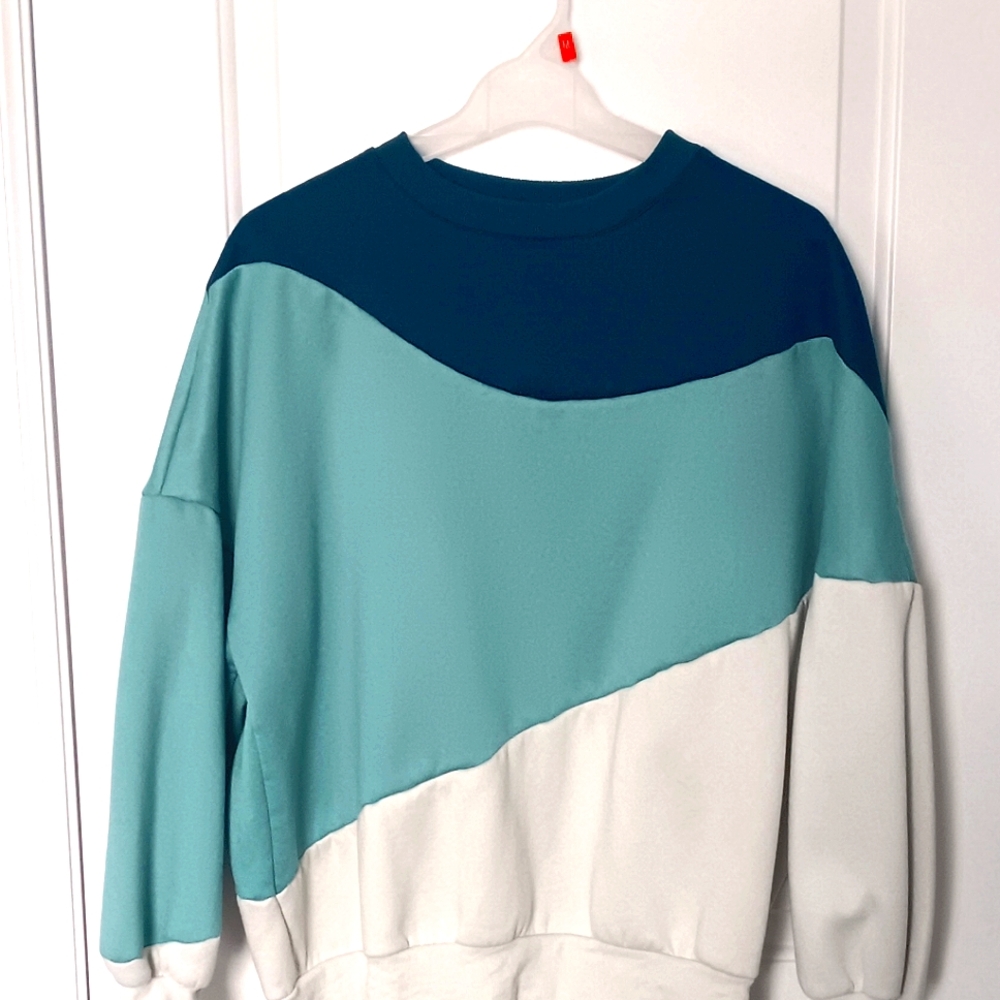 Large Cider Colour Block Sweatshirt